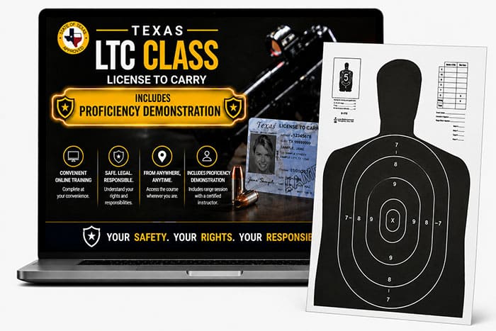 TX Arms – Online Texas LTC Class and Proficiency Demonstration Combo